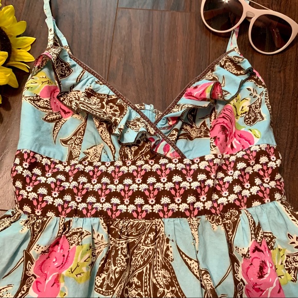 🎉HP🎉 Fire Los Angeles Floral Sundress with Bow - Picture 2 of 6
